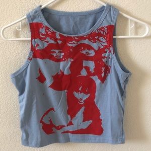 screen printed tank top S
